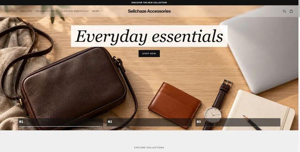 Theme preview: Elite Wallets