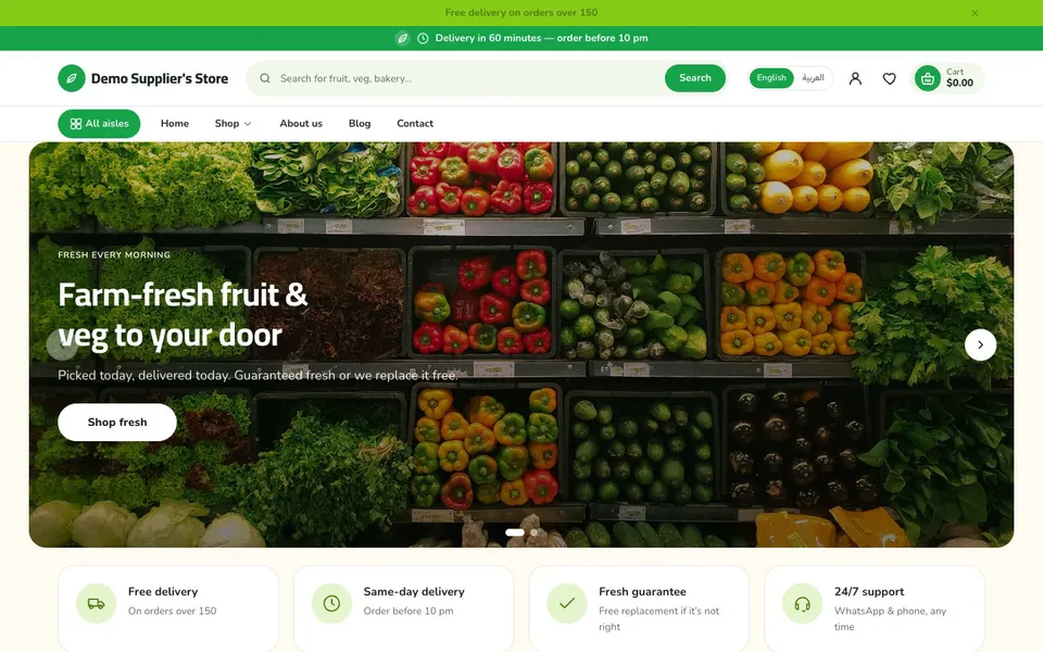 Theme preview: Fresh