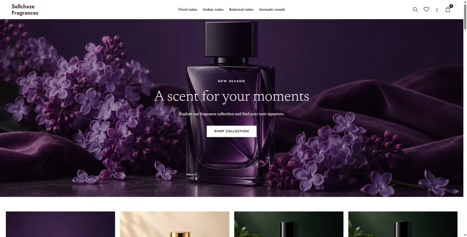 Theme preview: Hype Perfumes